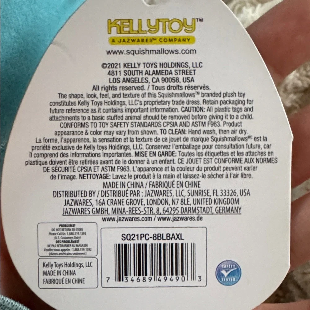 Squishmallows -Clutch the Blue Axolotl Plush a Party City EXCLUSIVE - Picture 2 of 9